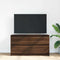 vidaXL - Tv-meubel - 100x35x54 - cm - bewerkt - hout - bruin - eikenkleur