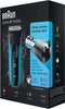 Braun Series 3 ProSkin 3045s - Scheerapparaat - Nat/droog - Douchebestendig - Zwart/Blauw