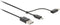 Nedis 2-in-1-Kabel - USB 2.0 - USB-A Male - USB Micro-B Male / USB-C Male - 480 Mbps - 1.00 m - Vernikkeld - Rond - PVC - Zwart - Label