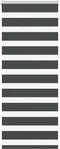 vidaXL - Zebra - rolgordijn - 60x150 - cm - stofbreedte - zwart - 55,9 - cm