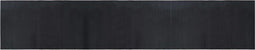 vidaXL - Vloerkleed - rechthoekig - 60x300 - cm - bamboe - zwart
