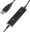 plusonic 6337-10.2P On Ear headset Telefoon Kabel Stereo Zwart