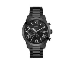 GUESS Atlas W0668G5 - Polshorloge - RVS 5 ATM - Zwart