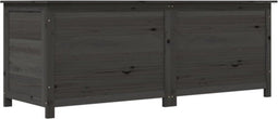 vidaXL - Kussenbox - 150x50x56 - cm - massief - vurenhout - antracietkleurig