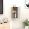 vidaXL - Tv-wandmeubelen - 2 - st - 30,5x30x30 - cm - wit - en - sonoma - eikenkleurig