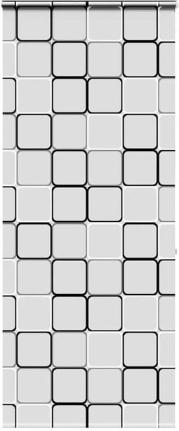 vidaXL - Doucherolgordijn - met - cassette - 100x240 - cm - stofbreedte - 96 - cm