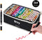 Brixy Twinmarkers 264 Stuks - Professionele Alcohol Markers - Dubbelzijdige Tip - Opbergtas Met Houder