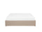DINAN - Tweepersoonsbed - Beige - 140 x 200 cm - Polyester