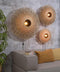 GOOD&MOJO Wandlamp Kalimantan - Bamboe/Zwart - Ø87cm - Binnen Modern