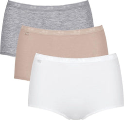 Sloggi Basic+ - Maxi C3P - Extra zachte naden - Wit (3-pack)