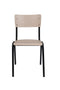 Zuiver Back To School Mat Eetkamerstoel - Beige - Set van 4