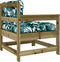vidaXL - Tuinstoelen - 2 - st - met - kussens - geïmpregneerd - grenenhout