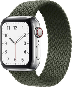 iMoshion Gevlochten nylon bandje voor de Apple Watch Series 1 / 2 / 3 / 4 / 5 / 6 / 7 / 8 / 9 / SE - 38 / 40 / 41 mm - Groen