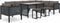 vidaXL - Hoekbank - sectioneel - met - rechterarmleuning - poly - rattan - antraciet
