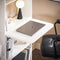 SoBuy FWT92-H-W - Opvouwbaar bureau - Werktafel met opbergruimte - Wit 64x145x58cm