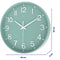 Tyme Wandklok - 30cm Muurklok - Fluisterstil Quartz - Beam Groen
