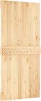 vidaXL - Schuifdeur - met - beslag - 95x210 - cm - massief - grenenhout
