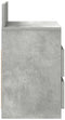 vidaXL - Nachtkastje - met - 2 - lades - 40x33x60 - cm - betongrijs