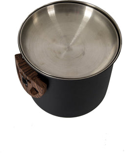 Bo-Camp Industrial - Pannenset - RVS met hittebestendige handgrepen - Zwart (2 stuks)