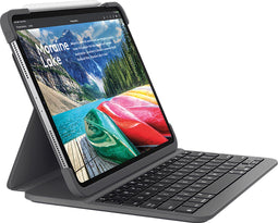 Logitech Slim Folio Pro - Toetsenbord QWERTZ - Draadloos Bluetooth - Grafiet (1 stuk)