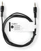Nedis CAGT22000BK10 - Stereo audiokabel 3,5mm - 100cm - Zwart