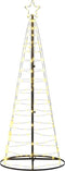 vidaXL - LED-kerstboom - 200 - LEDs - warm - wit - 182 - cm
