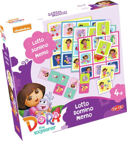 Tactic Dora 3-in-1: Memo - Lotto - Domino | Games | bol