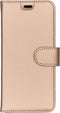 Accezz Hoesje Geschikt voor Samsung Galaxy A8 (2018) Hoesje Met Pasjeshouder - Accezz Wallet Softcase Bookcase - goud
