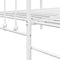 vidaXL - Bedbank - met - Uittrekbed - - - Wit, - 80x200 - cm, - Staal