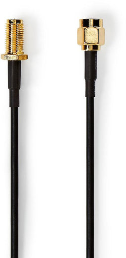 Nedis CSGP02010BK10 - SMA-antennekabel - 100cm - Zwart