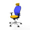 Bureaustoel met hoofdsteun Piqueras y Crespo 1D086N2 Geel