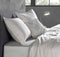 Zohome Kussensloop Satinado - Kussenhoes van 80x80 cm - Set van 2 stuks - 100% Katoen-Satijn - Off-White