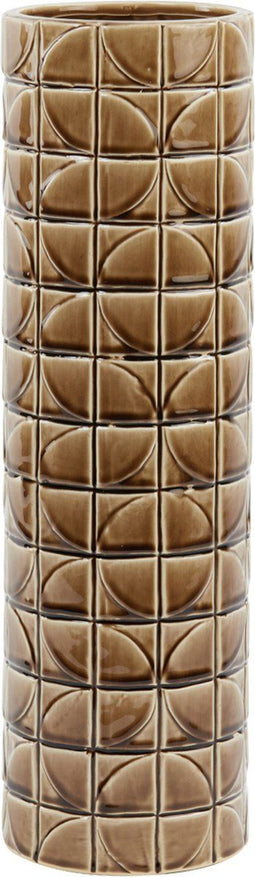 Light&living Vaas Ø16x52,5 cm PHILO keramiek bruin