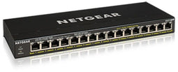Netgear GS316PP - Unmanaged Netwerk Switch - 16x PoE Poorten - 183W PoE-budget