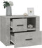 vidaXL - Nachtkastje - 60x36x45 - cm - bewerkt - hout - betongrijs