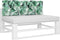 vidaXL - Palletkussen - 120x40x12 - cm - stof - bladpatroon