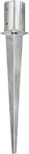 vidaXL - Grondpinnen - 6 - st - 10x76 - cm - gegalvaniseerd - staal - zilverkleurig
