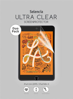 Selencia Screenprotector Geschikt voor iPad Mini 5 (2019) / iPad Mini 4 (2015) - Selencia Duo Pack Ultra Clear Screenprotector tablet