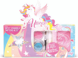 UNICORN - do it yourself - tattoo kit - body tattoo - tattoo stencils - meisjes - Unicorn - magic - glitter