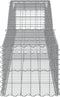 vidaXL - Schanskorven - 5 - st - gewelfd - 400x50x40/60 - cm - ijzer