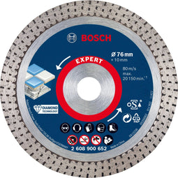 Bosch 2 608 900 652 - Diamanten doorslijpschijf - 76 mm - Tot 3 keer nauwkeuriger