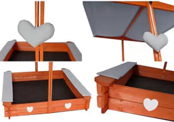 Ruhhy Opvouwbare Zandbak met Dak - Perfect voor Buitenplezier