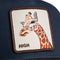 Goorin Bros Tricolor Giraffe Cap - Truckerpet - Geborduurde giraffe - Bruin Blauw Groen