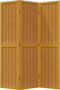 vidaXL - Kamerscherm - met - 3 - panelen - massief - paulowniahout - bruin