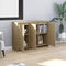 vidaXL - Dressoir - 102x33x75 - cm - bewerkt - hout - sonoma - eikenkleurig