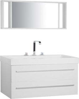 Beliani ALMERIA - Badkamermeubel - Wit - MDF