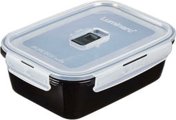 Hermetische Lunchtrommel Luminarc Pure Box Zwart 1,22 L Glas (6 Stuks)