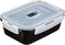 Hermetische Lunchtrommel Luminarc Pure Box Zwart 1,22 L Glas (6 Stuks)