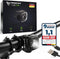 MIVELO Fietslamp - USB Oplaadbaar - IPX5 Waterdicht - Zwart
