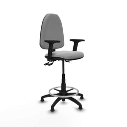 Piqueras y Crespo B2D01RT - Bureaustoel - Hoogteverstelbaar met armleuning - Lichtgrijs